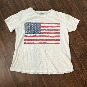 Show Me Your Mumu, Size Small, Flag Shirt
